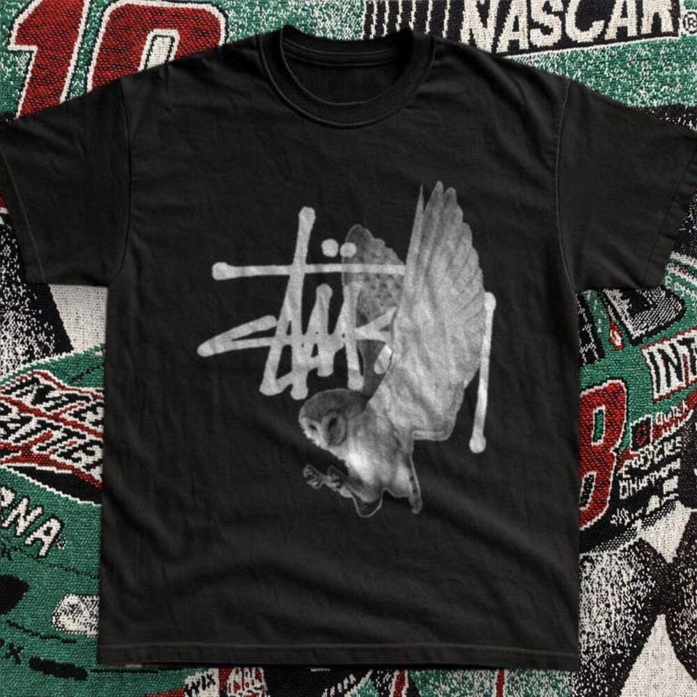 Stussy Owl Graphic Tee Black Unisex